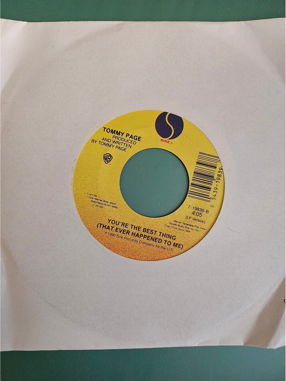 Tommy Page 45 When I Dream Of You / You're The Best Thing vinyl 45